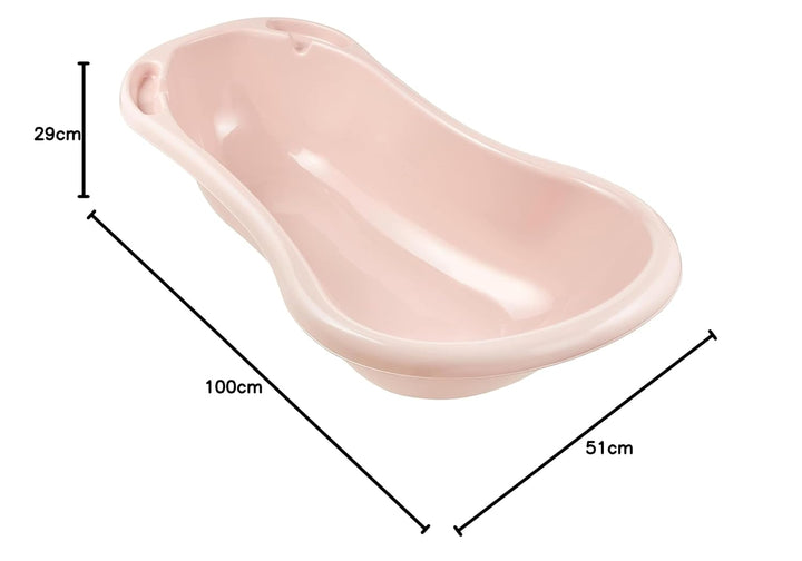 keeeper Ergonomische Babywanne, Ab 0 bis ca. 12 Monate, 100 cm, Wiktoria, Nordic Pink 100 cm Nordic