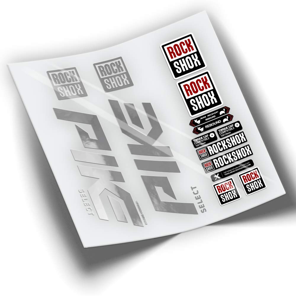 Ref: VP387 Aufkleber, kompatibel mit Rock-Shox PIKE SELECT 2019-2022 MTB, Sticker, Aufkleber, Aufkle