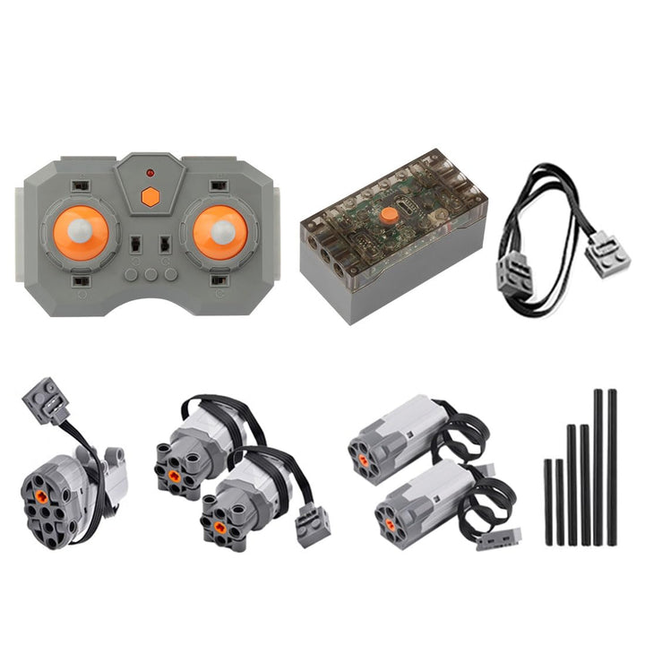 AKOGD Technik Power Functions, Technik motoren Set, Technik Batteriebox Set, 8 Teile Kompatibel mit