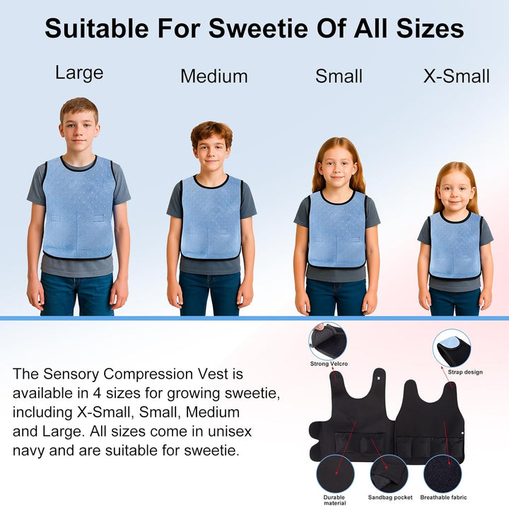 Gewichtsweste Kinder & Kompressionsweste | Weighted Vest als ADHS & Autismus Hilfsmittel | Sensorik