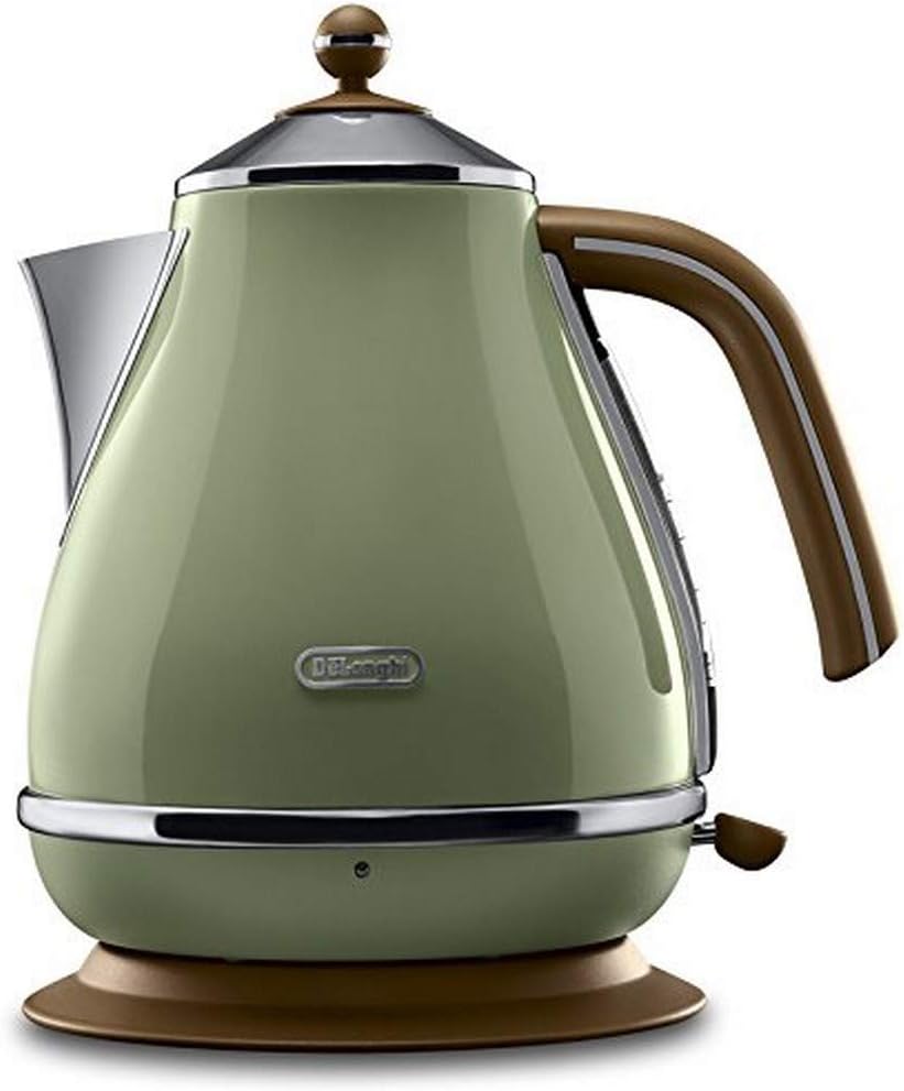 De'Longhi Toaster Icona Vintage CTOV2103.GR - 2-Schlitz-Toaster mit Brötchenaufsatz, grün & De'Longh
