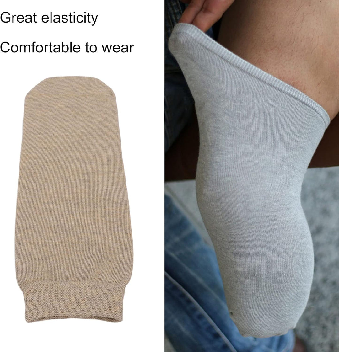 FILFEEL 5 Stück Stumpfsocken Verdickte Amputierte Socken Atmungsaktive Baumwolle Prothetische Gliedm