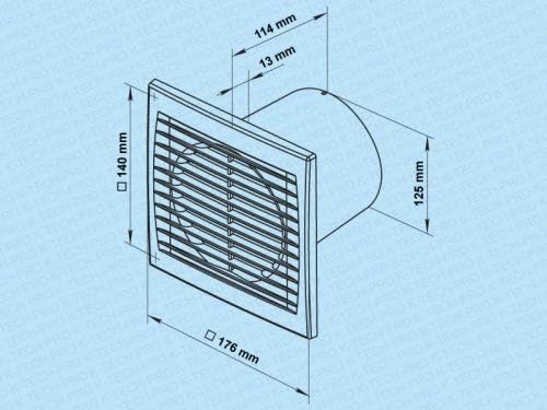 Wandventilator SILENT pro Badventilator Kleinraumventilator