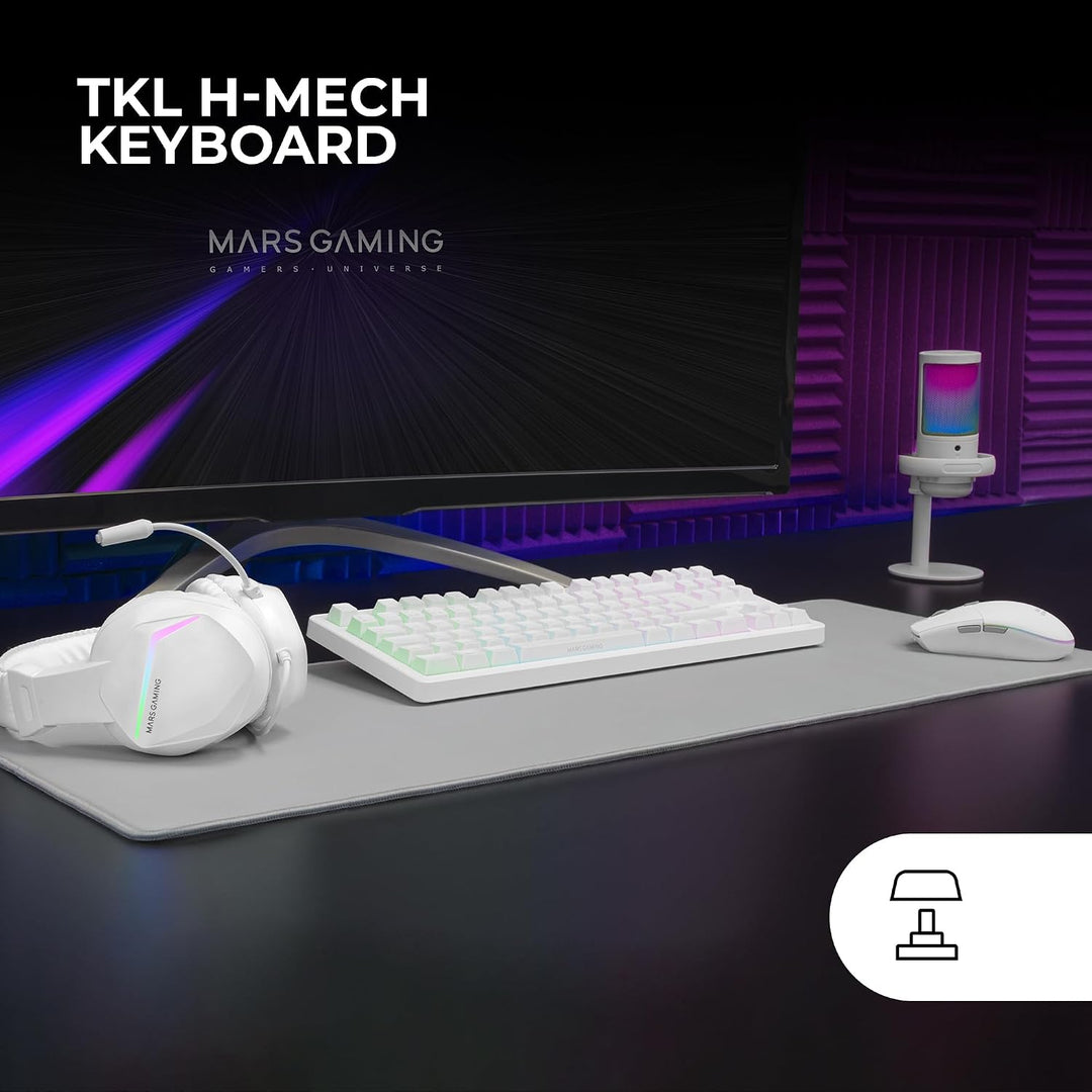 Mars Gaming MCP-RGB3 Gaming Pack Tastatur Fixed RGB + Gaming-Maus RGB Flow 3200 DPI + Over-Ear RGB K