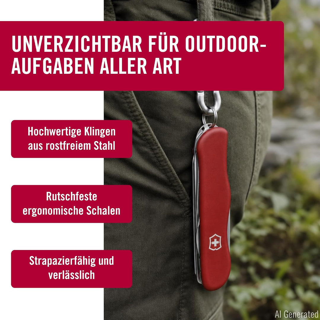 Victorinox, Schweizer Taschenmesser, Work Champ XL, Multitool, 31 Funktionen, Klinge, gross, Korkenz