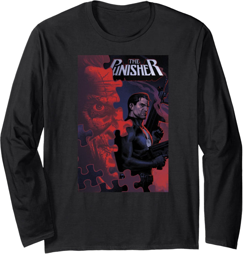 Marvel The Punisher Comic Cover Langarmshirt