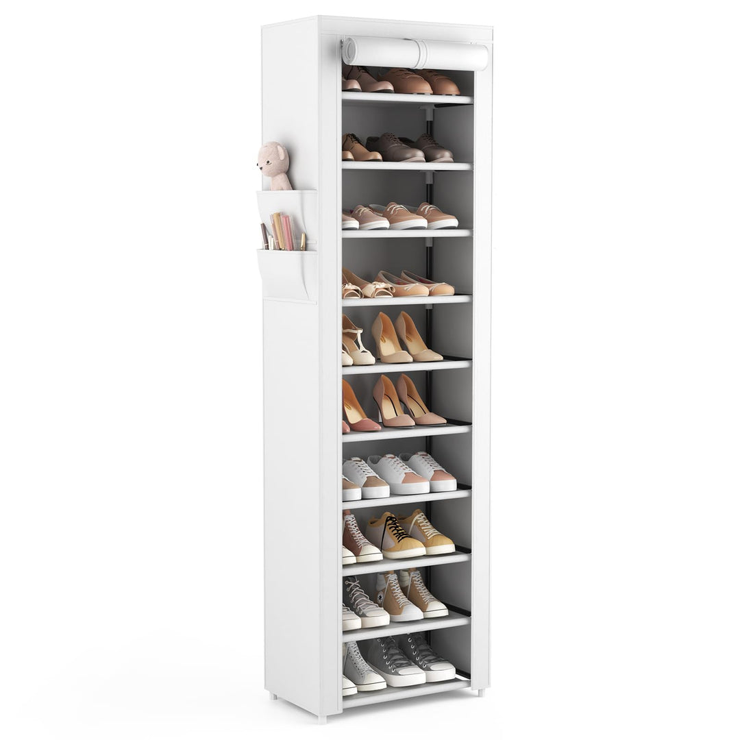 Vicye Schuhregal mit 11 Ebenen, Schuhschrank Schmal und Hoch für 20-22 Paar Schuhe, Schuhregale aus
