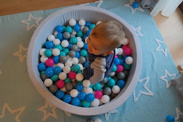 Velinda Bällebad Ballpool Kugelbad Bällchenbad Bällchenpool Kinder Pool mit 150 Bällen (Farbe der Bä