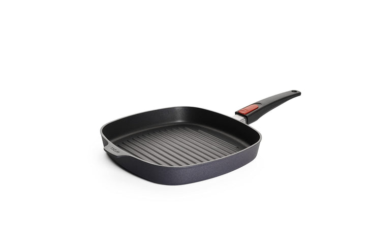 Woll Diamond Lite Grillpfanne, viereckig, mit Rillen, 28x28 cm, 4 cm hoch, mit abnehmbarem Stiel - G