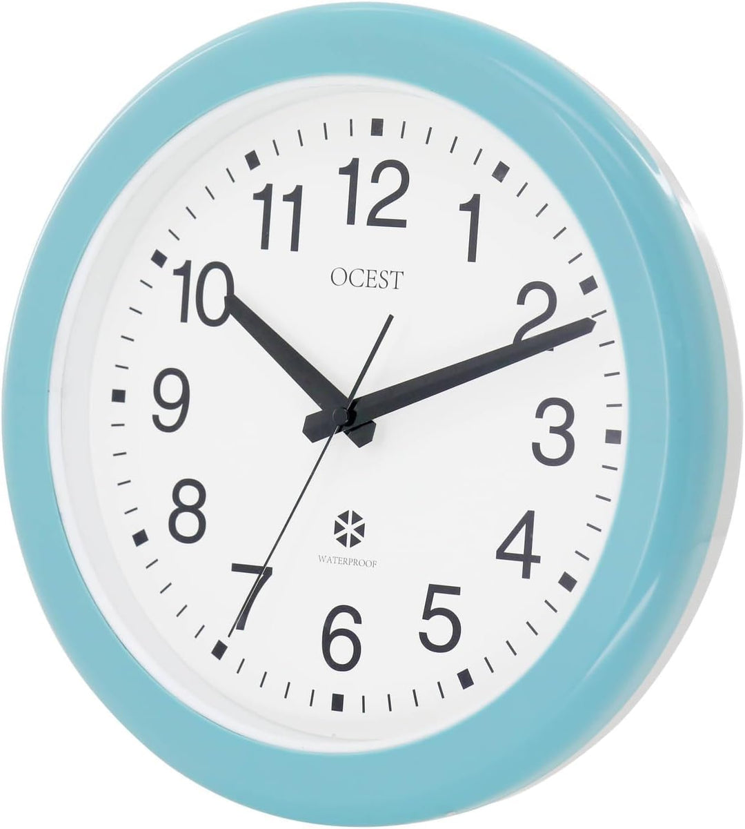 OCEST Versiegelte wasserdichte Wanduhr für innen und draussen, 30.5 cm, gross, wasserdicht, geräusch