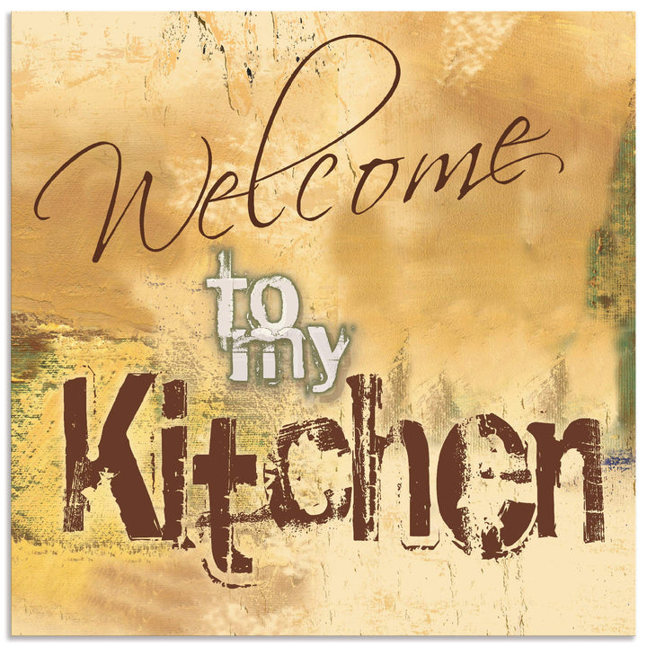 ARTland Spritzschutz Küche aus Alu für Herd Spüle 60x60 cm (BxH) Küchenrückwand mit Motiv Spruch Sha
