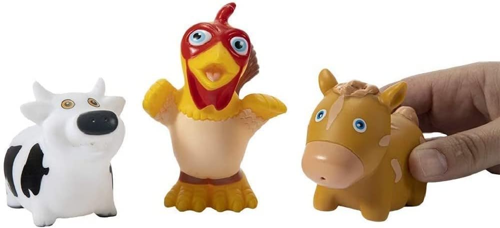 BANDAI La Granja De Zenon TO84100 Badefiguren, Mehrfarbig, lustiges Bad mit Figuren, Wasserabenteuer