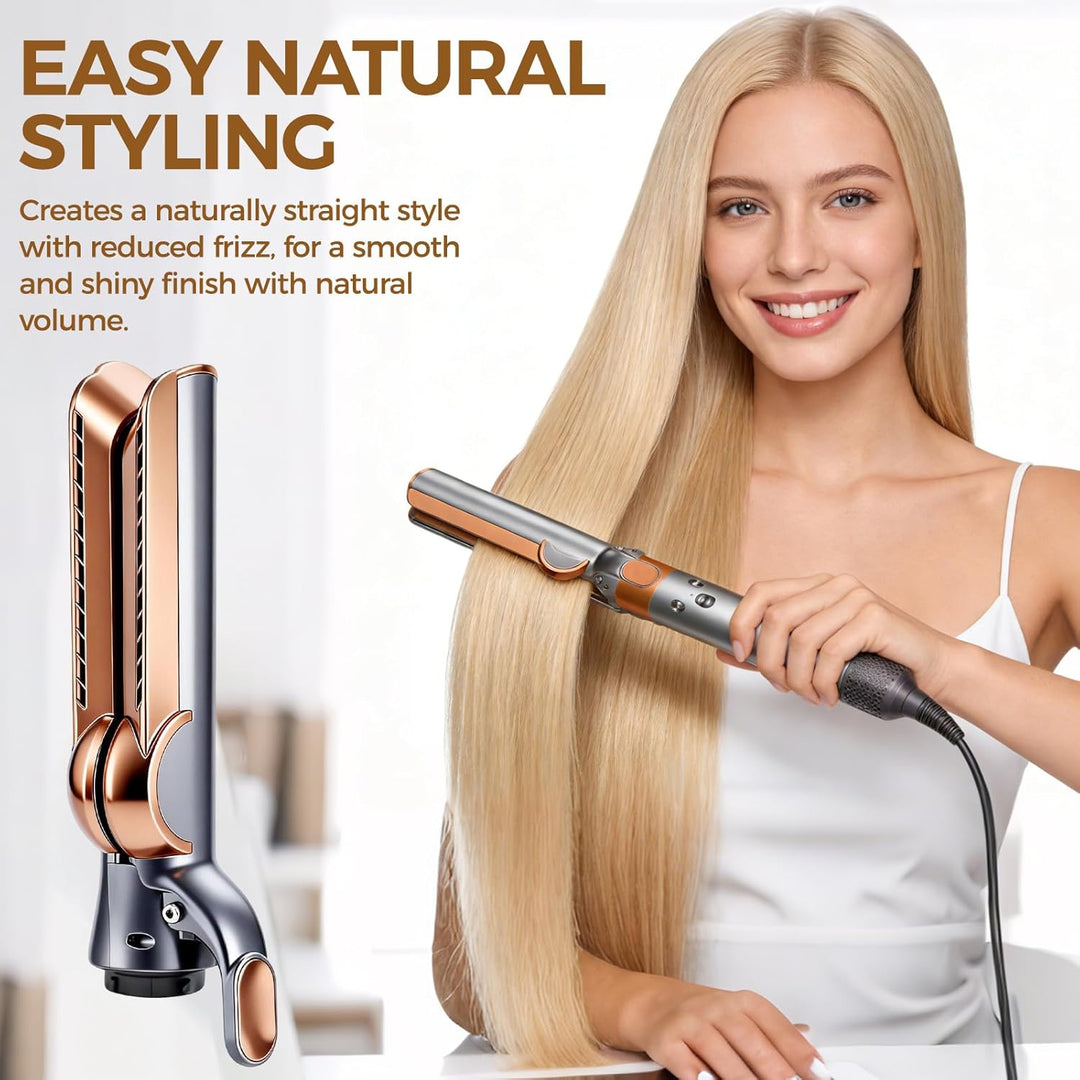 Haarglätter Aufsatz für Airwrap Kompatibel mit HS01/HS05/HS08, Glätteraufsätze mit Airflow Technolog