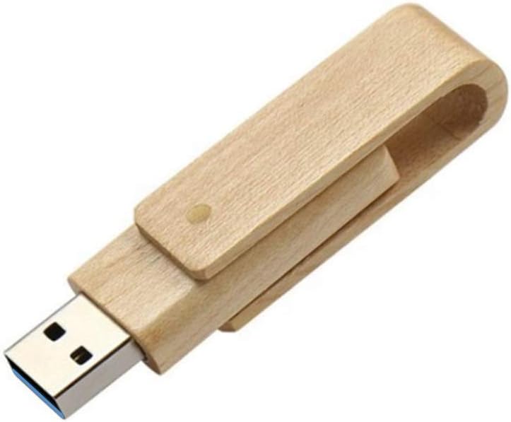Anloter USB-Sticks aus Holz, 5 Stück, Walnussholz, Daumenlaufwerke, High Speed 2.0 für Daten-Speiche