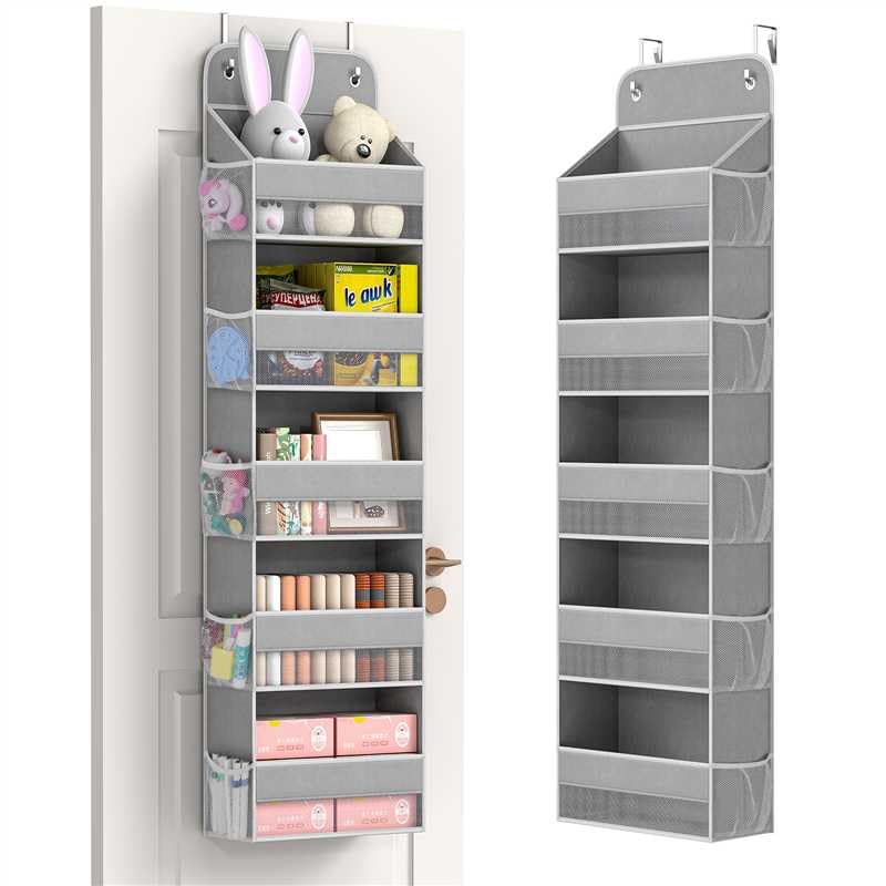 LAMU 5-Etagen Tür Organizer Hängend - Schwingungssicherer Schrank Organizer Hängend, Hintertür Aufbe