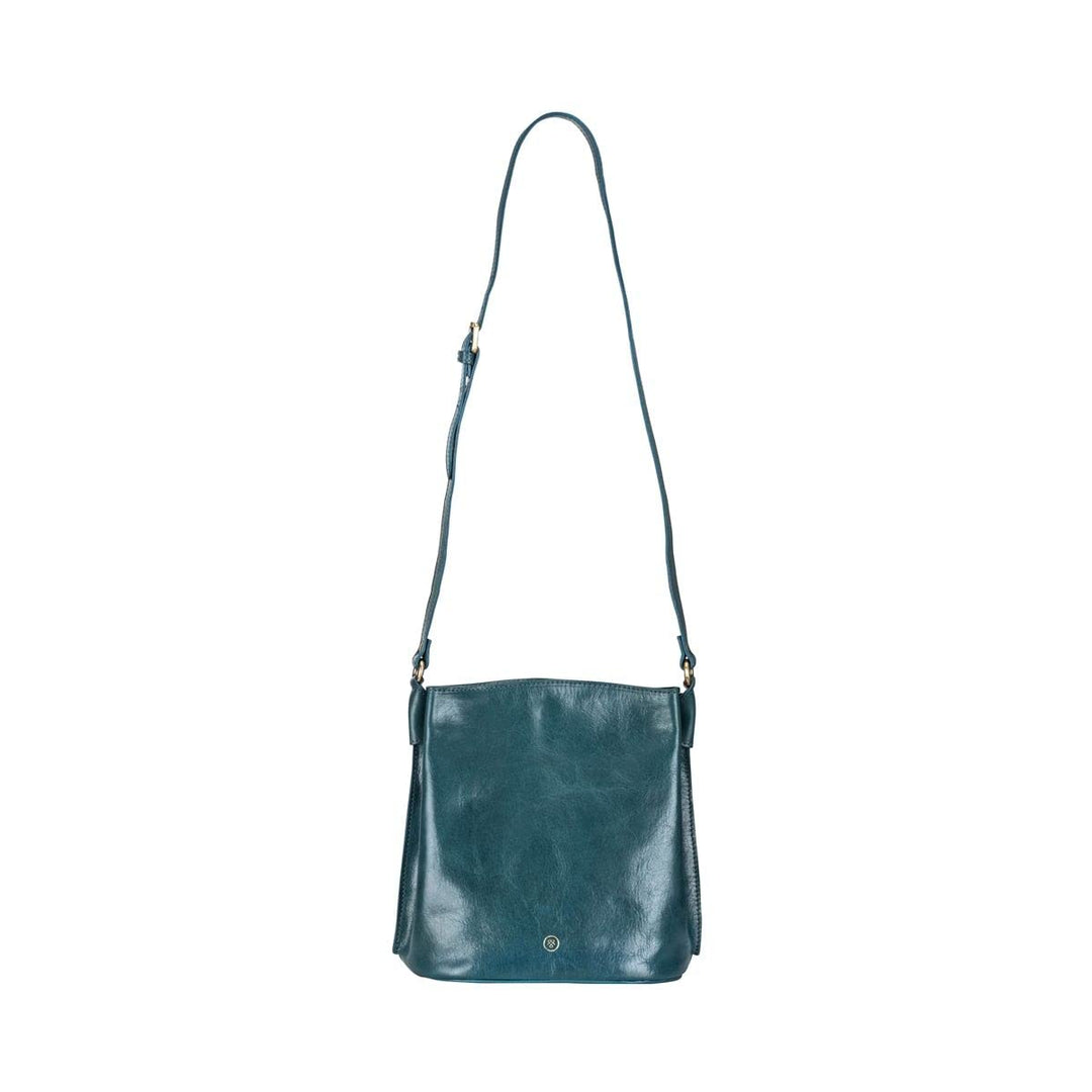 Maxwell Scott Personalisiert Hochwertige Leder Bucket Bag Handtasche Palermo Petrol, Petrol