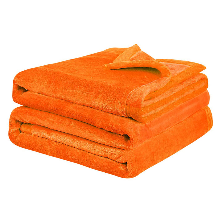 PiccoCasa Kuscheldecke Tagesdecke Fleecedecke mit Rand Microfaser Decke Weiche Warme Leichte Decke 3