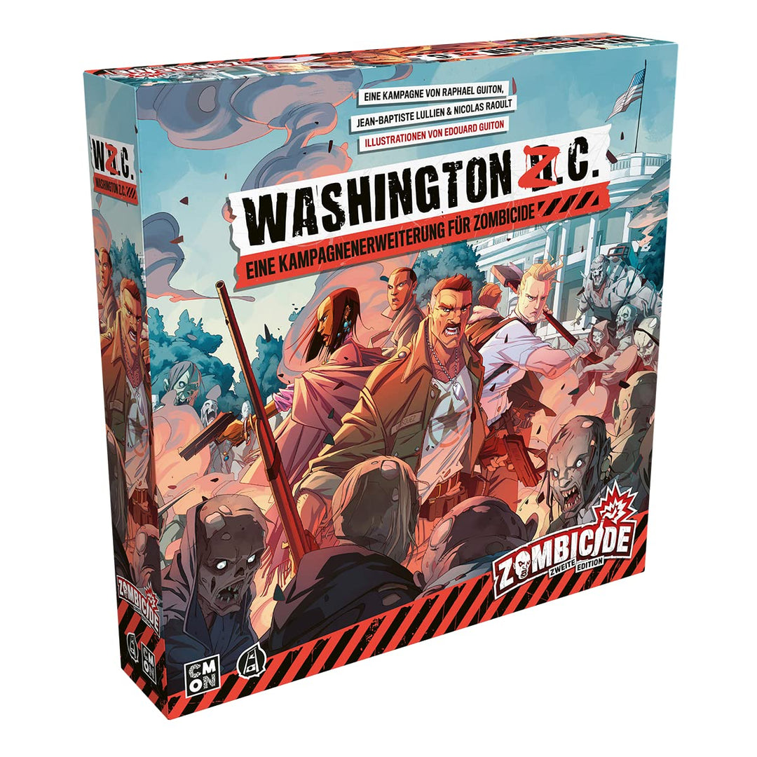 CMON | Zombicide 2. Edition – Washington Z.C. | Erweiterung | Kennerspiel | Dungeon Crawler | 1-6 Sp
