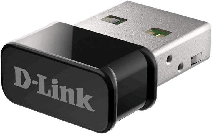 D-Link DWA-181 Wireless AC MU-MIMO Nano USB Adapter (MU-MIMO Wave 2 kompatibel, WPA3 für Windows 10,