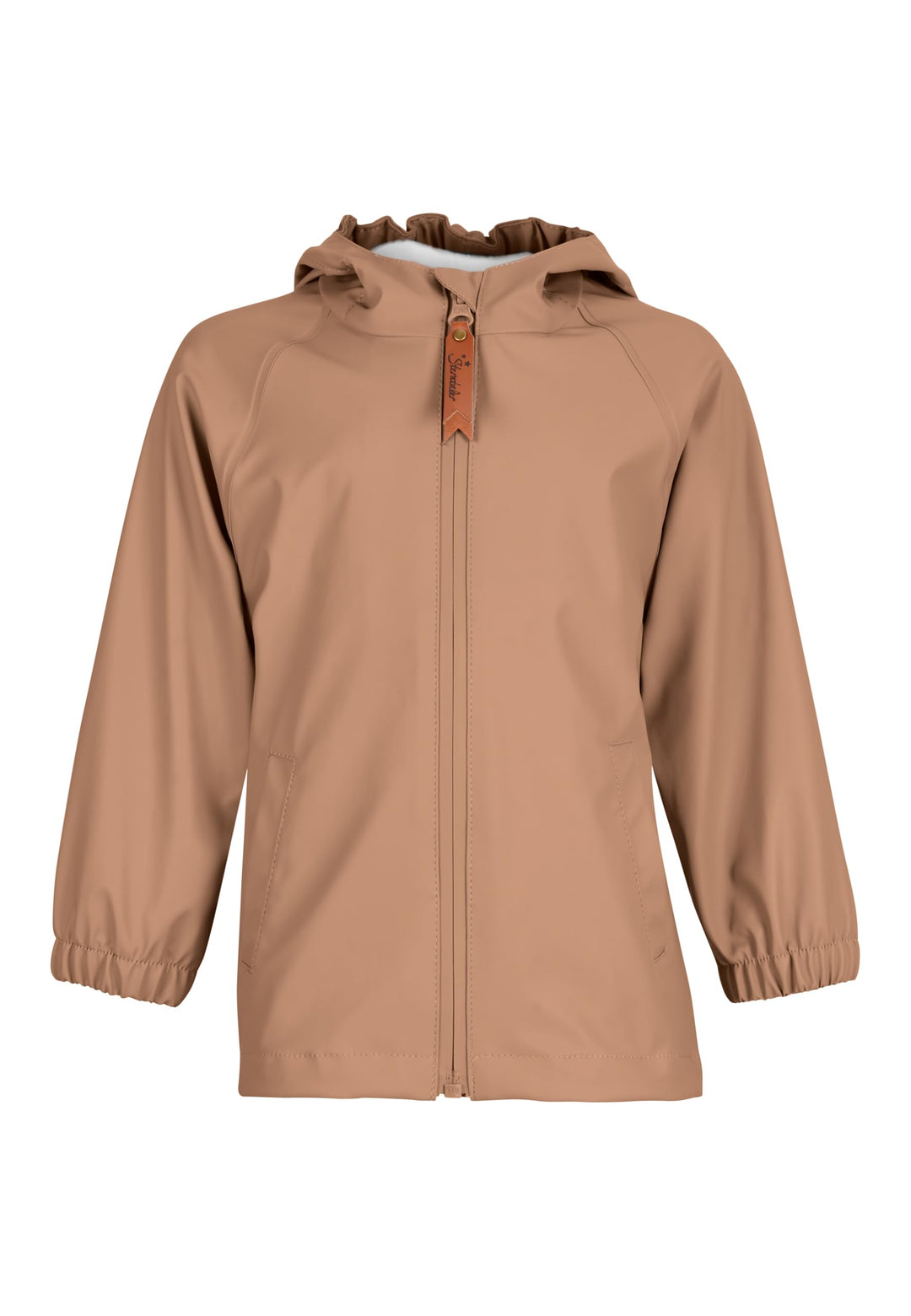 Sterntaler Unisex Baby Regenjacke Ungefüttert Uni 92 lehmbraun, 92 lehmbraun