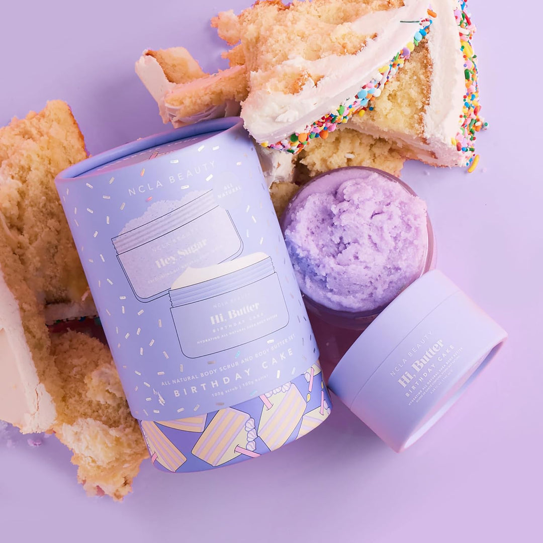 NCLA Beauty All-Natürliches Körperpeeling und Körperbutter - Zuckerpeeling und Feuchtigkeitscreme mi