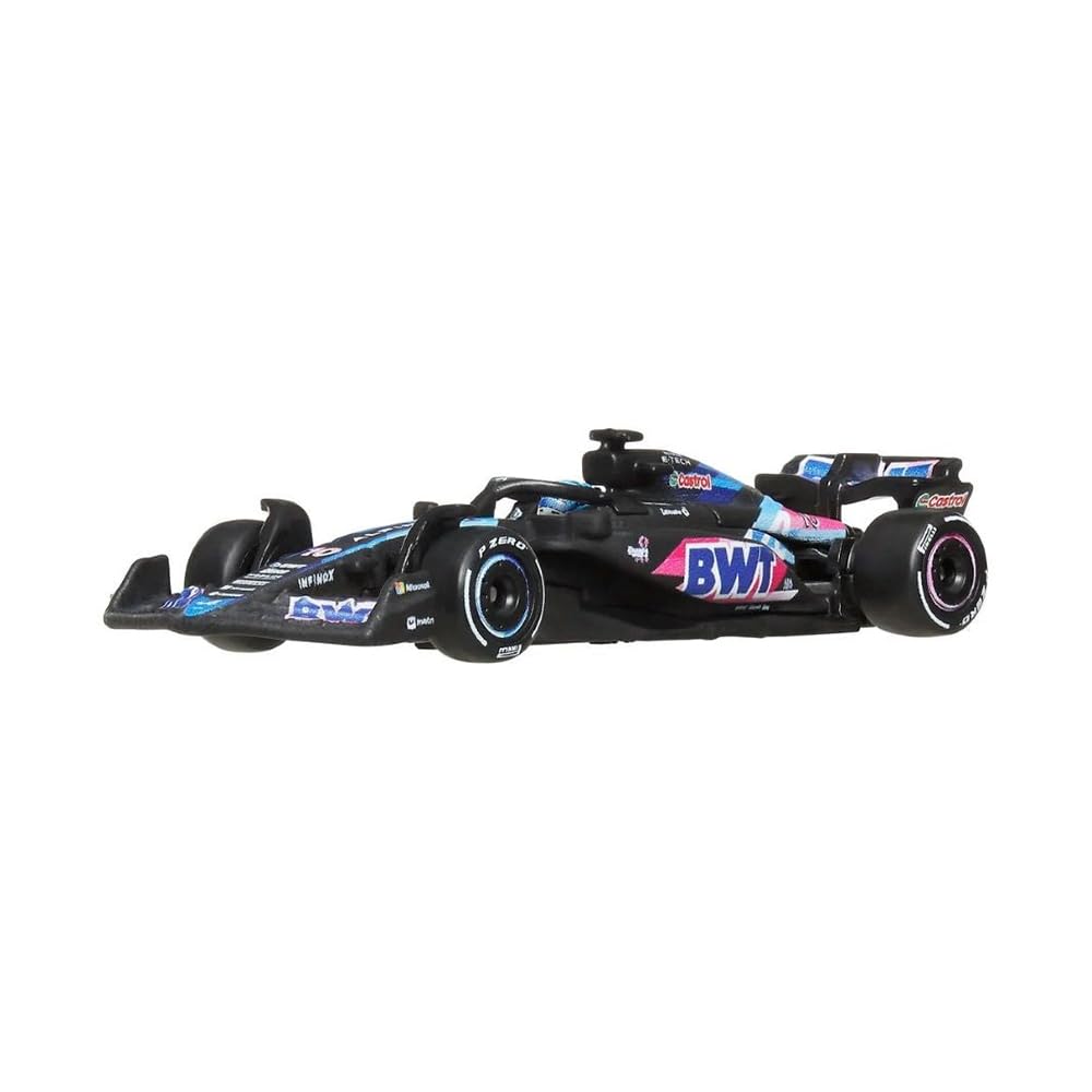 Hot Wheels Formel 1 Modellauto F1 BWT ALPINE A524 Pierre Gasly 10 - Die Cast Massstab 1:64 - Länge 8