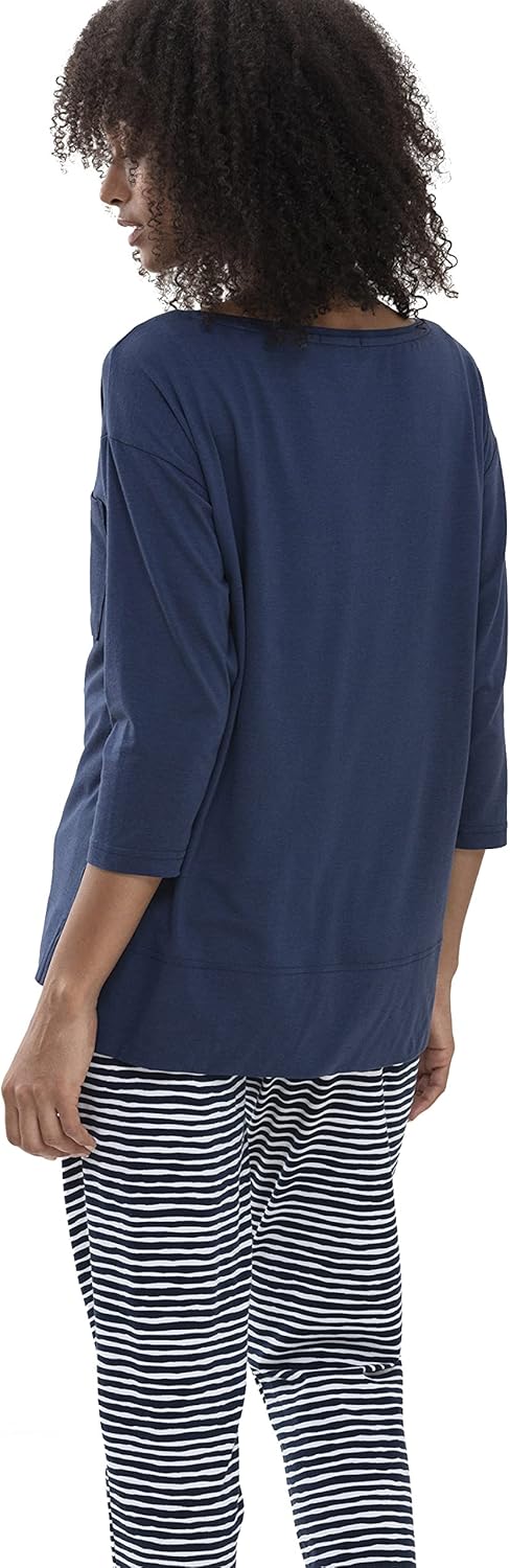 Mey Damen Shirt - Oberteil mit 3/4-Ärmeln - Night2Day Serie Liah - 16110 S New Blue, S New Blue