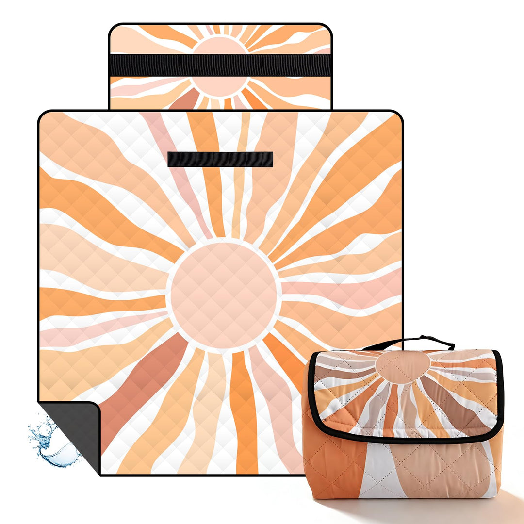 Picknickdecke, 200x200cm Faltbare Picnic Blanket, Waschbare Campingdecke, Leicht Zu Tragen Stranddec