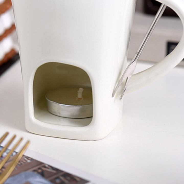 Schokofondue Tasse, 200 Ml Keramik Schokoladenfondue Tasse, Mehrzweck Chocolate Fondue Set Zum Schme