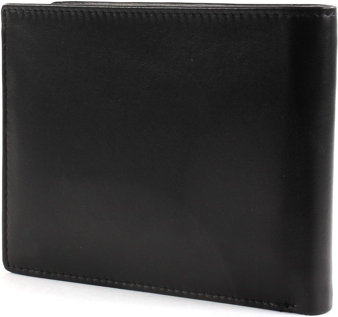 Esquire Harry Geldbörse Leder 12 cm Schwarz, Schwarz