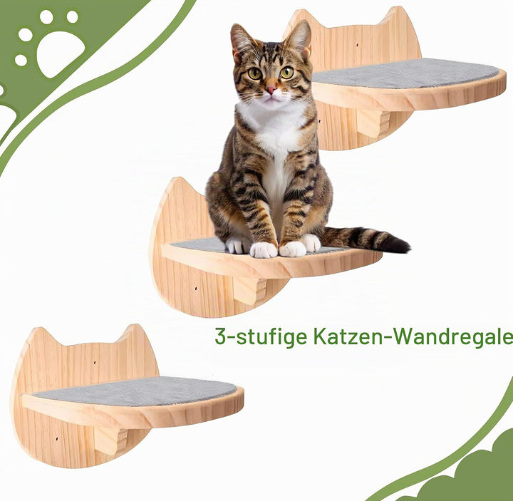 kletterwand Katzen Wand montierte Katze-Hängematte ﻿Katze Kletterwandmit Katzentreppe für die Wand,