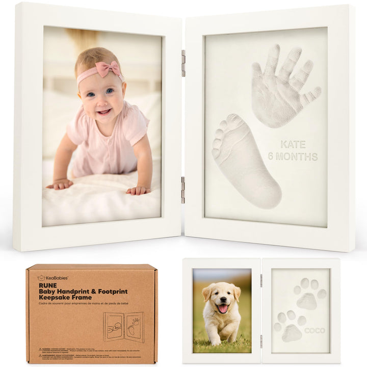 KeaBabies Baby Handabdruck und Fussabdruck Set - Geschenke für Mädchen, Jungen - Personalisierte Fus