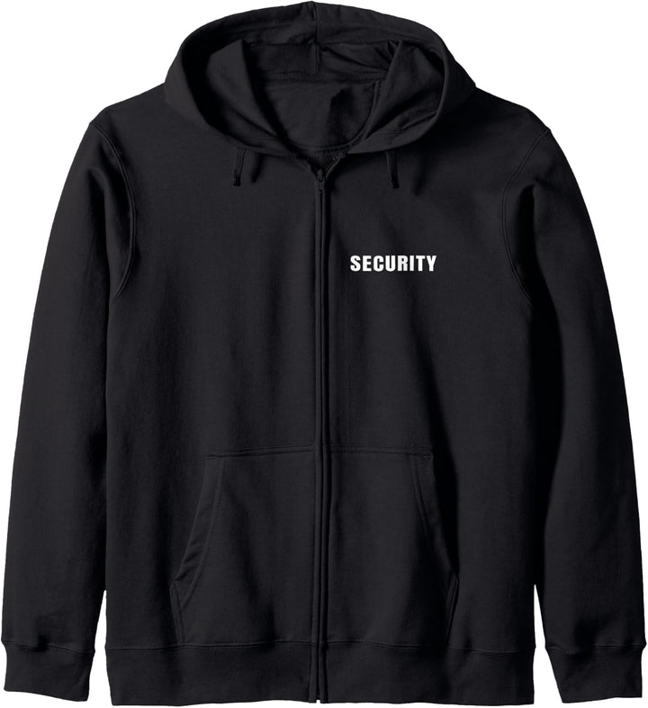 Security Guard Front And Back Print Dual Both Sides On Duty Kapuzenjacke