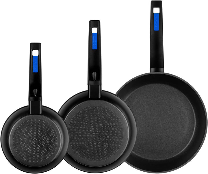 MONIX Martín Berasategui | Set mit 3 Bratpfannen, geschmiedetes Aluminium mit PFOA-freier Antihaftbe