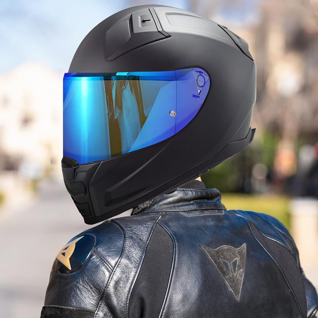 VCOROS Motorradhelm Visier,Motorrad Windschutz Helm Objektiv Visier,Helmvisier für FF811/VECTOR II/C