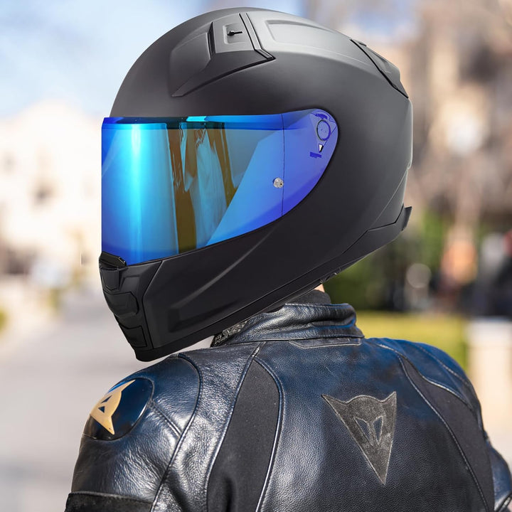 VCOROS Motorradhelm Visier,Motorrad Windschutz Helm Objektiv Visier,Helmvisier für FF811/VECTOR II/C