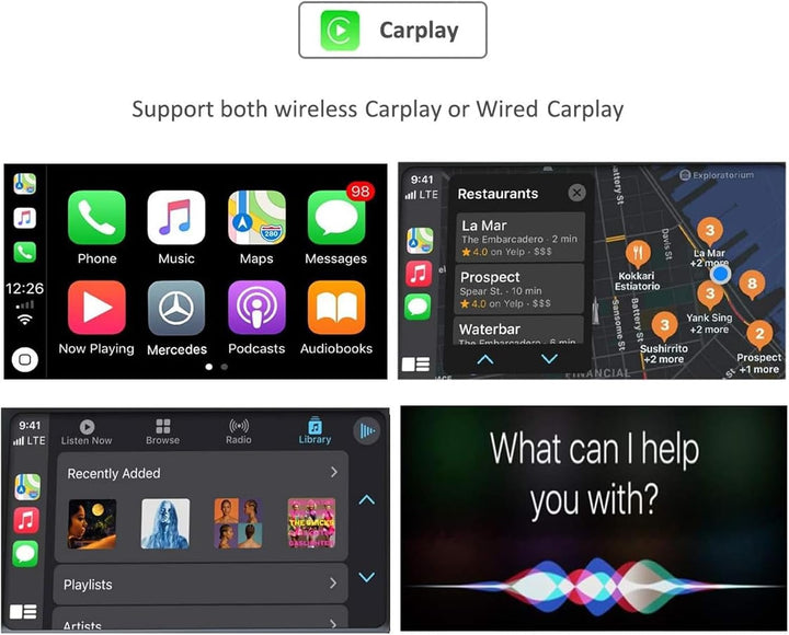 Road Top Wireless Carplay Android Auto Retrofit Kit Decoder für Mercedes Benz GLC C V A B Serie W205