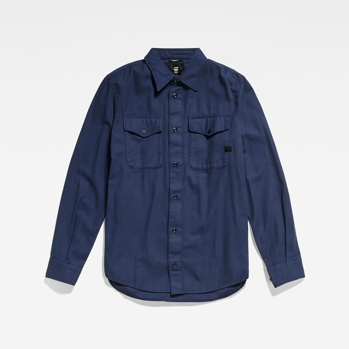 G-Star Raw Herren Marine Slim Button Down Shirts XS Blau (Sartho Blue Gd D20165-d454-b597), XS Blau
