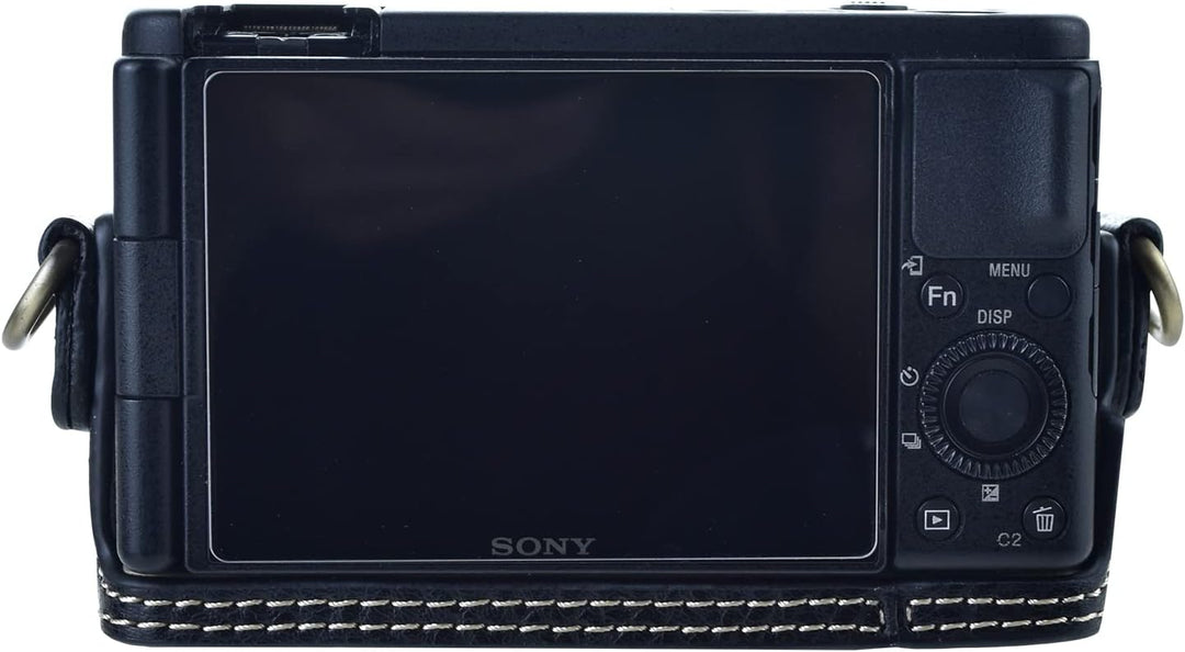 Rieibi ZV1 Tasche – Vintage Kameratasche aus PU-Leder für Sony ZV1 ZV-1 DSLR-Kamera – Schutzhülle mi