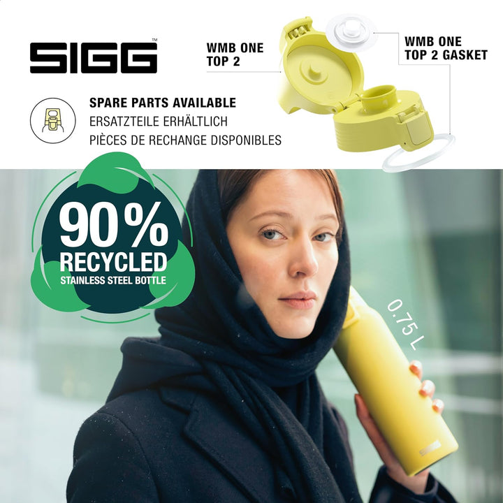SIGG - Edelstahl Trinkflasche - Shield ONE - Für Kohlensäurehaltige Getränke Geeignet - Auslaufsiche