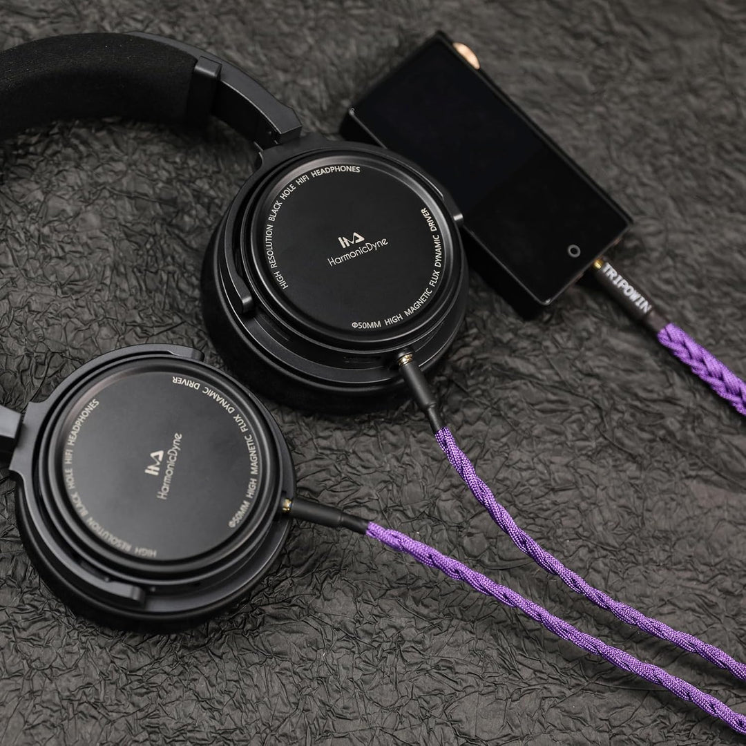 LINSOUL Tripowin GranVia Upgraded OFC hohe Reinheit Kopfhörer Audio Ersatzkabel, Dual 3.5mm Stecker