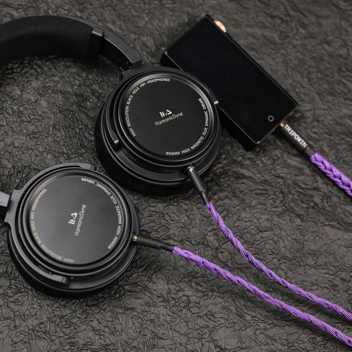 LINSOUL Tripowin GranVia Upgraded OFC hohe Reinheit Kopfhörer Audio Ersatzkabel, Dual 3.5mm Stecker