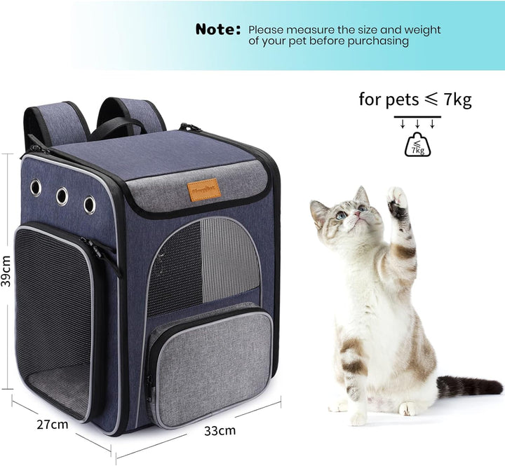 Katzenrucksack Hunderucksack bis 5kg für Katzen und Kleine Hunde, Morpilot Faltbare Rucksack für Hun