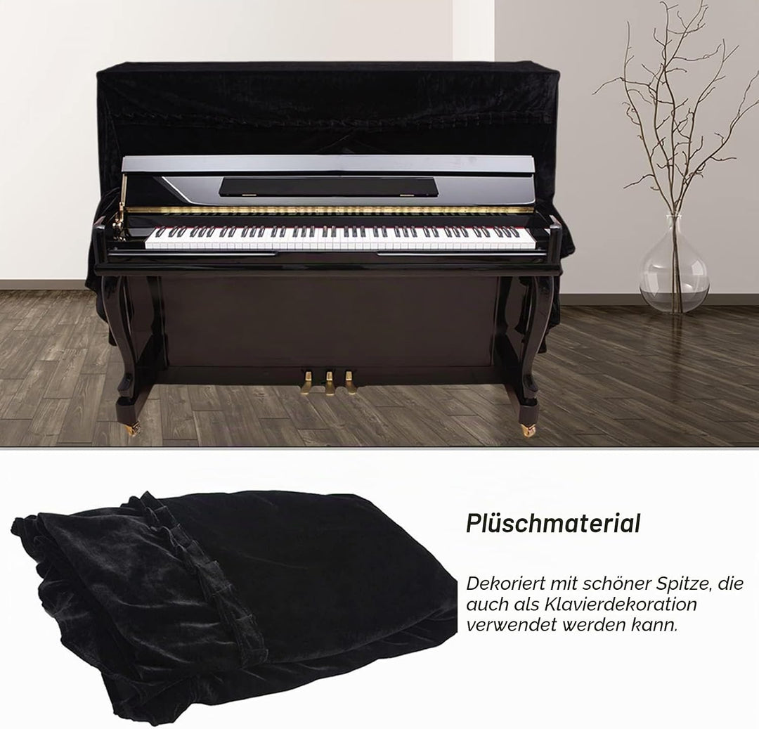 Klavier Abdeckung, Klavierabdeckung Durable Thickened Upright Piano Keyboard Staubschutzhülle Staubd