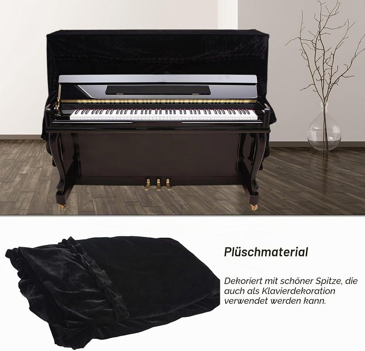 Klavier Abdeckung, Klavierabdeckung Durable Thickened Upright Piano Keyboard Staubschutzhülle Staubd