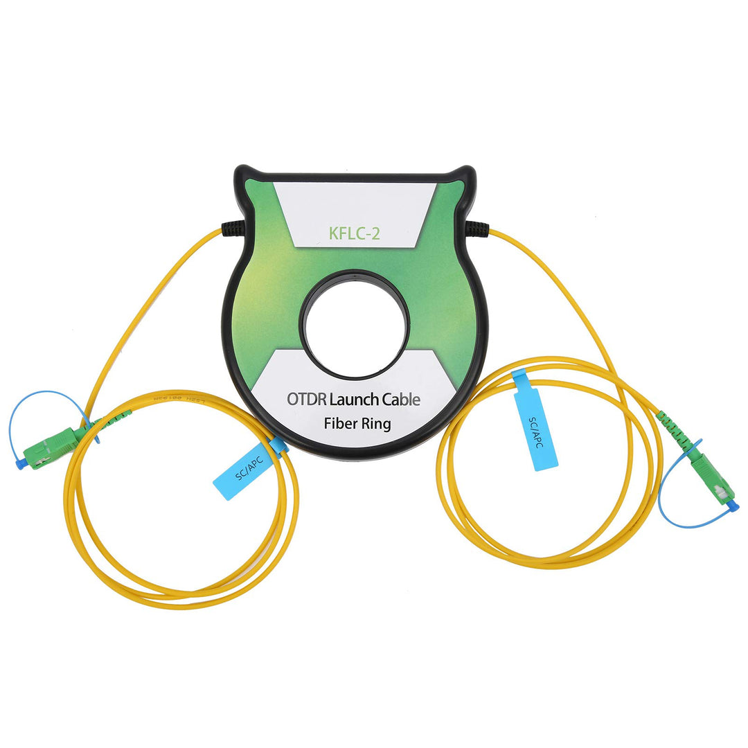 Fafeicy OTDR-Startkabel für Glasfaser, Singlemode 9 / 125um 500M OS2 SC/APC-SC/APC-Anschluss für Ver