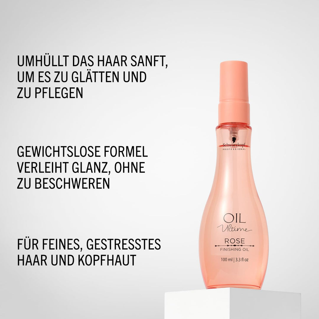 Schwarzkopf Oil Ultime Rose Finishing Oil 100 Ml - 100 ml Ros 100 ml (1er Pack), Ros 100 ml (1er Pac