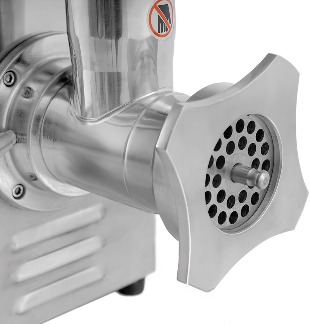 Zelsius Profi Edelstahl Fleischwolf elektrisch | 750W - 150kg/h | Faschiermaschine aus Edelstahl, Wu