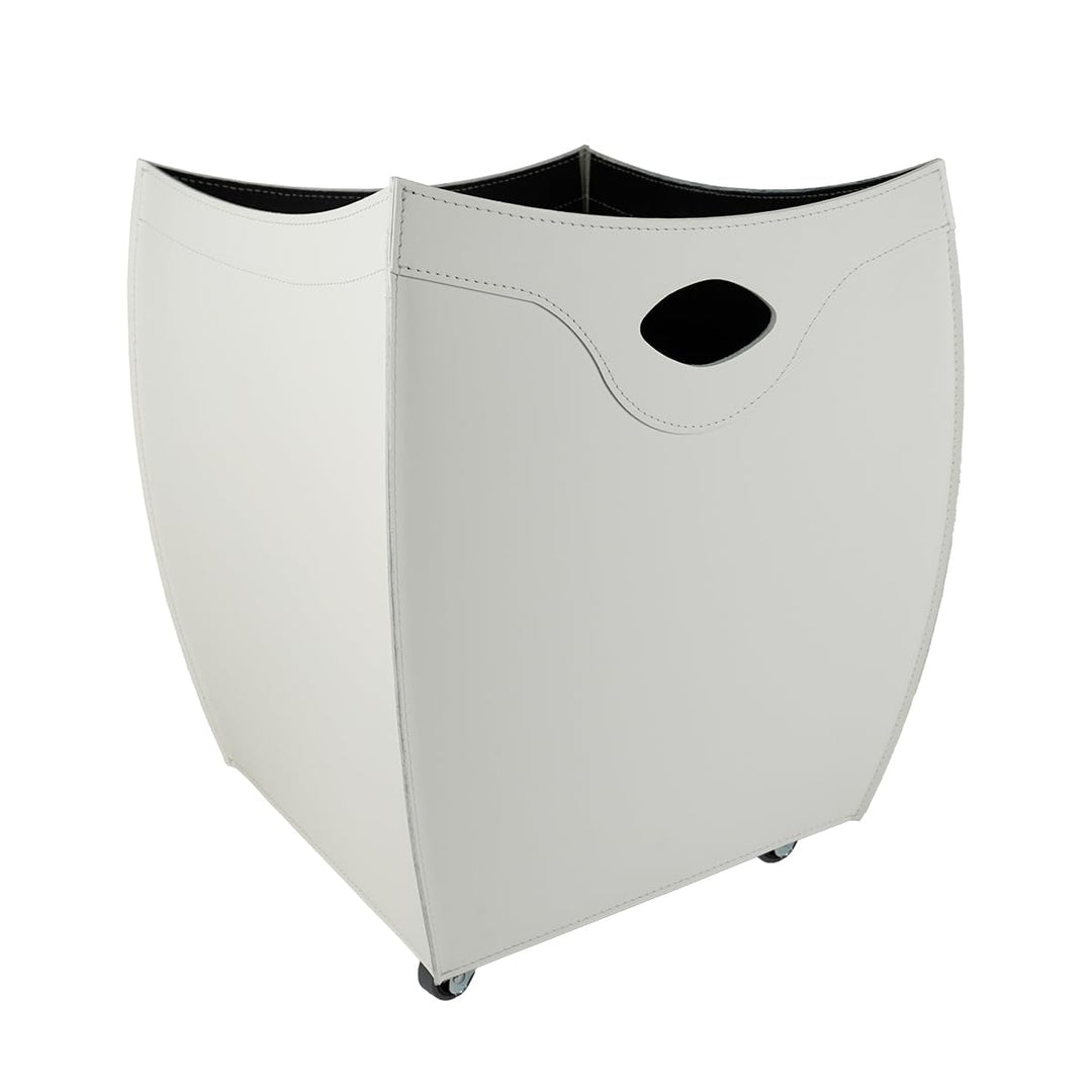 LIMAC Design BOTTE Kaminholzkorb aus Leder, holzkorb für kaminholz Modern und Design, Brennholzkorb
