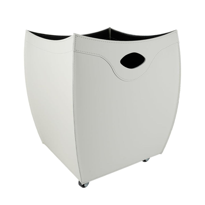 LIMAC Design BOTTE Kaminholzkorb aus Leder, holzkorb für kaminholz Modern und Design, Brennholzkorb